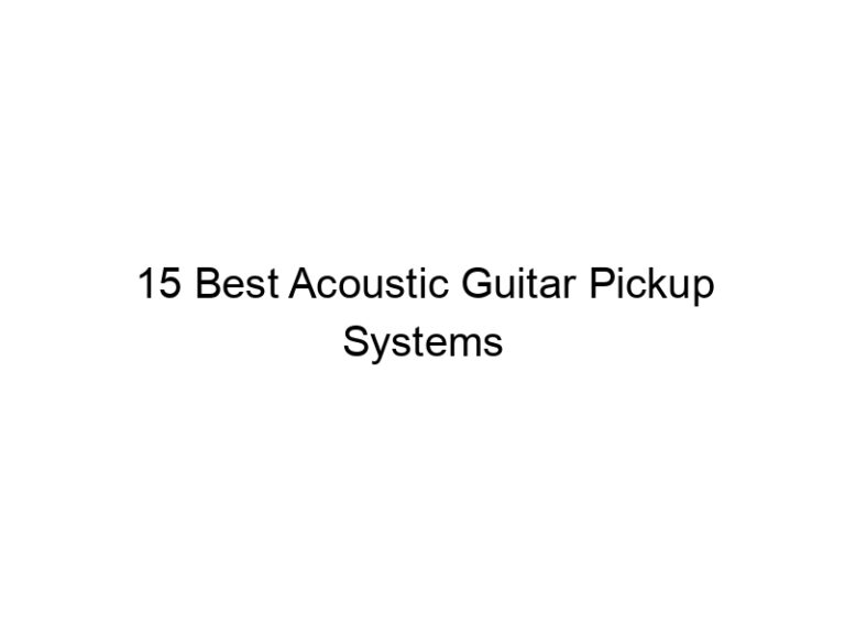 15 best acoustic guitar pickup systems 8825