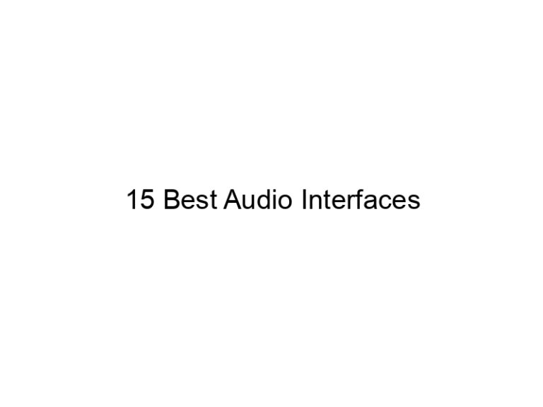 15 best audio interfaces 7247
