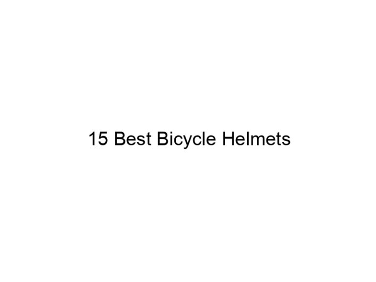 15 best bicycle helmets 5838