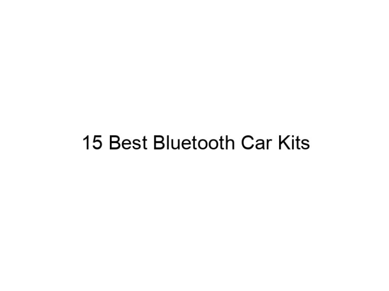 15 best bluetooth car kits 7833