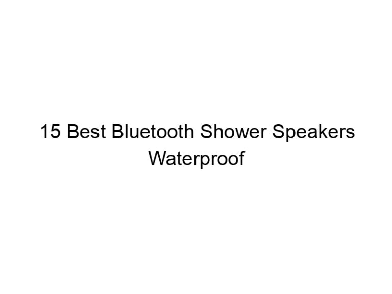 15 best bluetooth shower speakers waterproof 5539