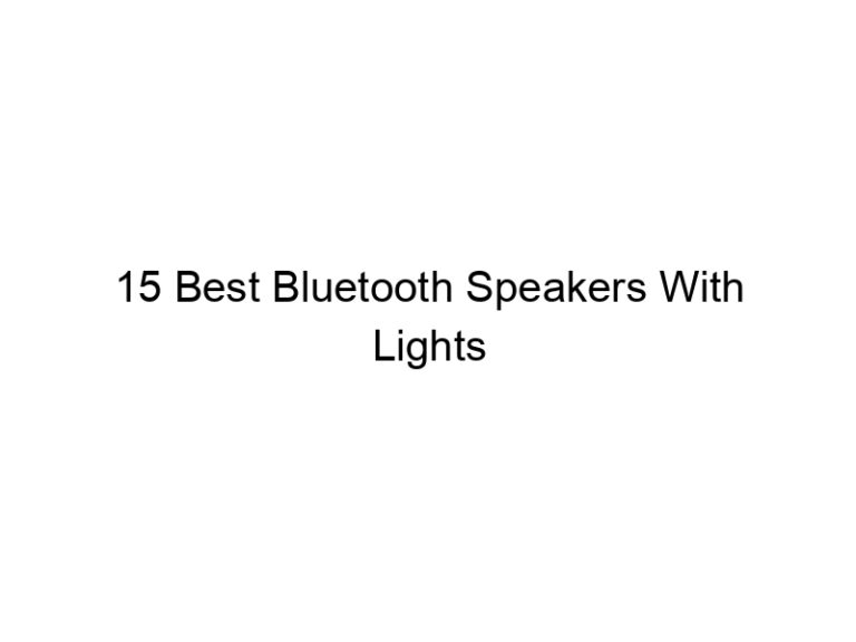 15 best bluetooth speakers with lights 5555