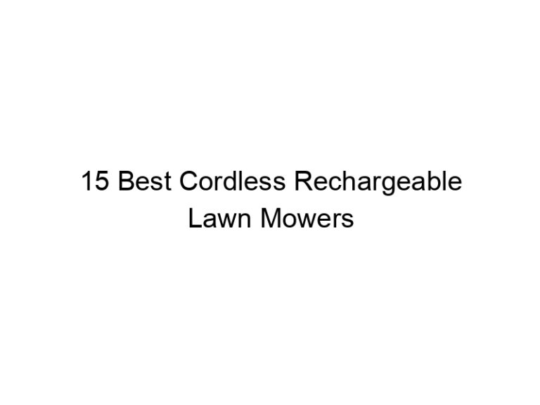 15 best cordless rechargeable lawn mowers 10656