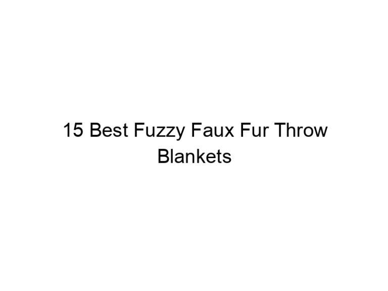 15 best fuzzy faux fur throw blankets 6924
