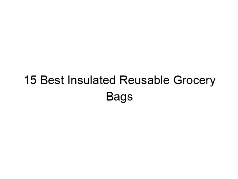 15 best insulated reusable grocery bags 10818