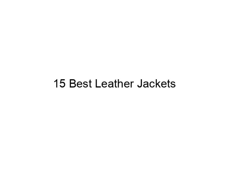 15 best leather jackets 7019