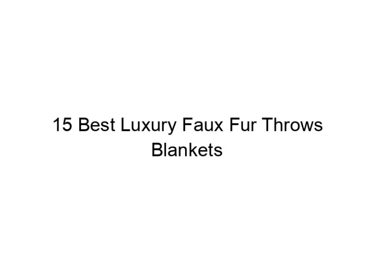 15 best luxury faux fur throws blankets 6808