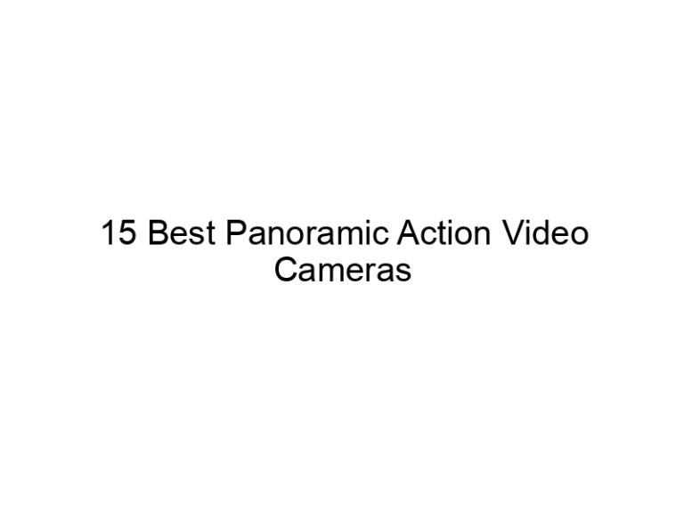 15 best panoramic action video cameras 10712