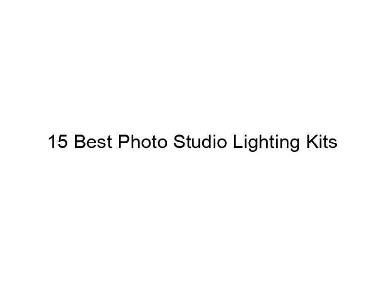 15 best photo studio lighting kits 7224