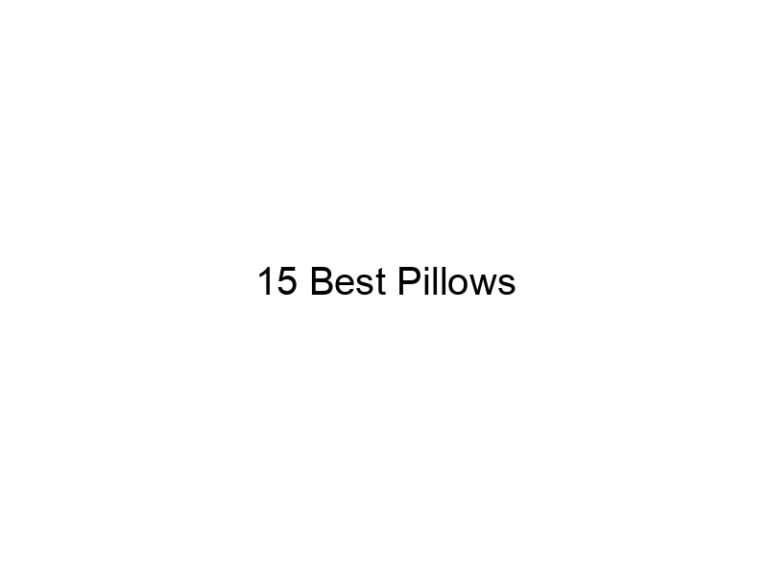 15 best pillows 11483