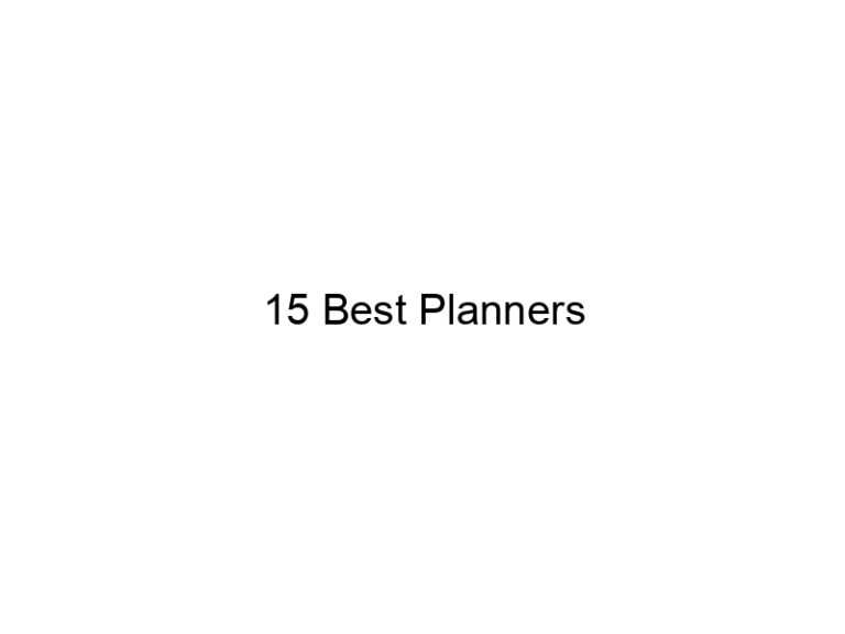 15 best planners 5864