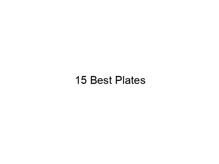 15 best plates 6496