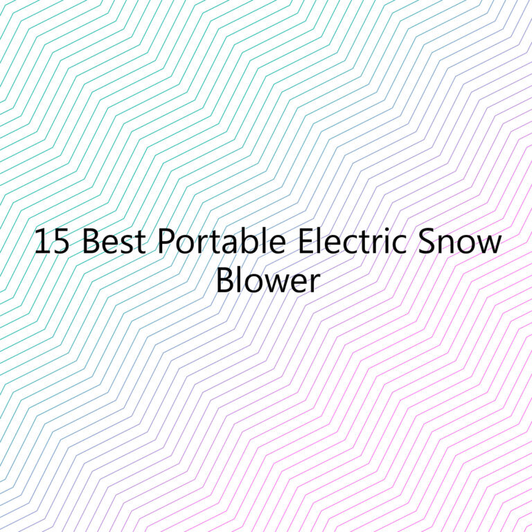 15 best portable electric snow blower 4774 1