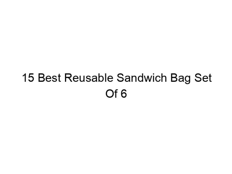15 best reusable sandwich bag set of 6 4981