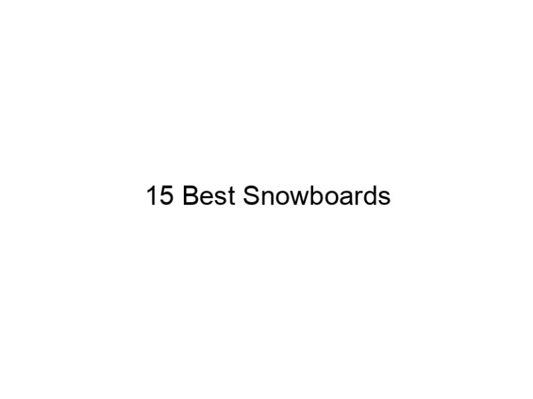 15 best snowboards 7028