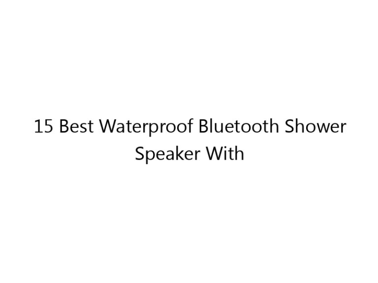 15 best waterproof bluetooth shower speaker with led lights 4771 1