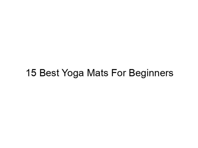 15 best yoga mats for beginners 5519