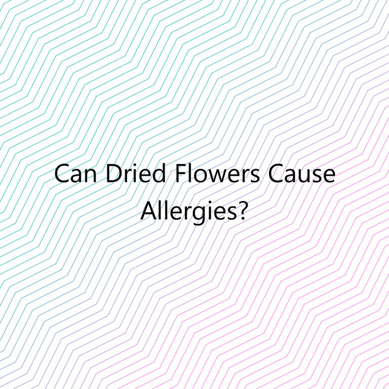 can dried flowers cause allergies 3061
