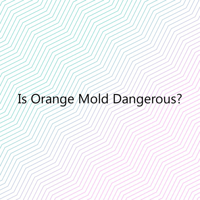 is orange mold dangerous 2989