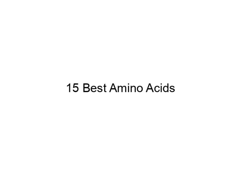 15 best amino acids 21928
