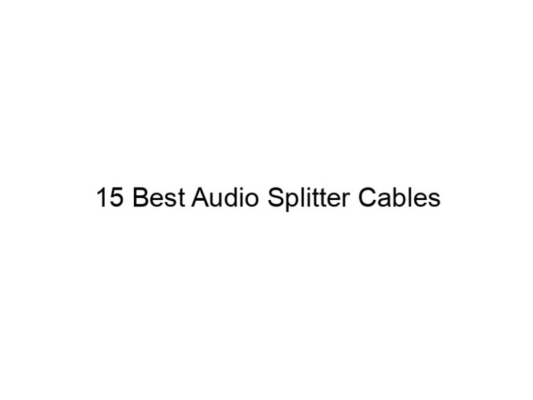 15 best audio splitter cables 7253