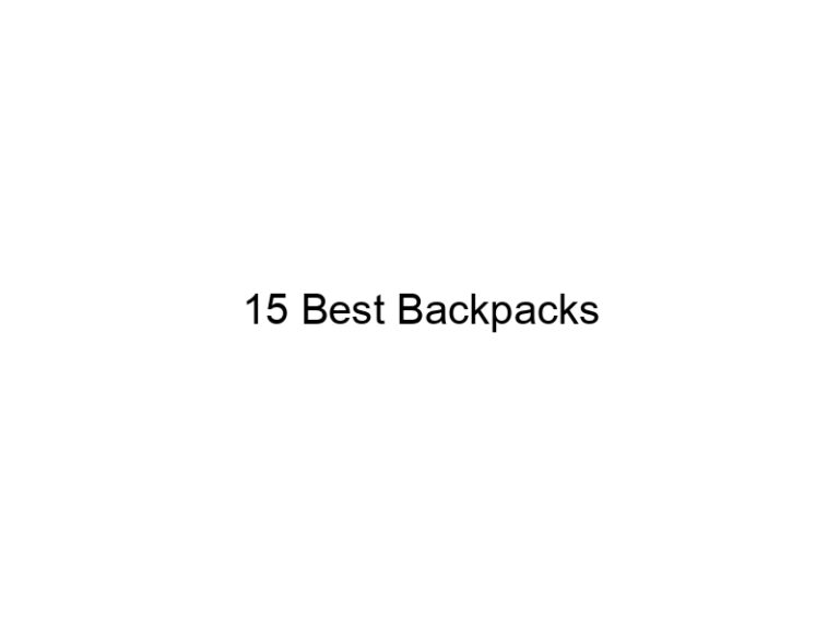 15 best backpacks 5752