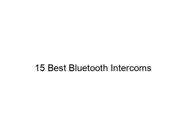 15 best bluetooth intercoms 7051