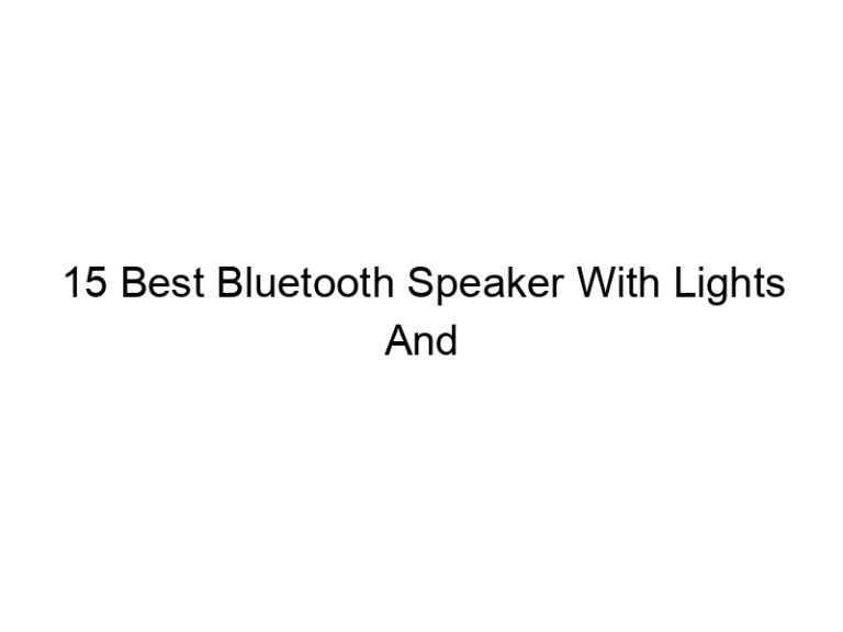 15 best bluetooth speaker with lights and microphone waterproof 6138