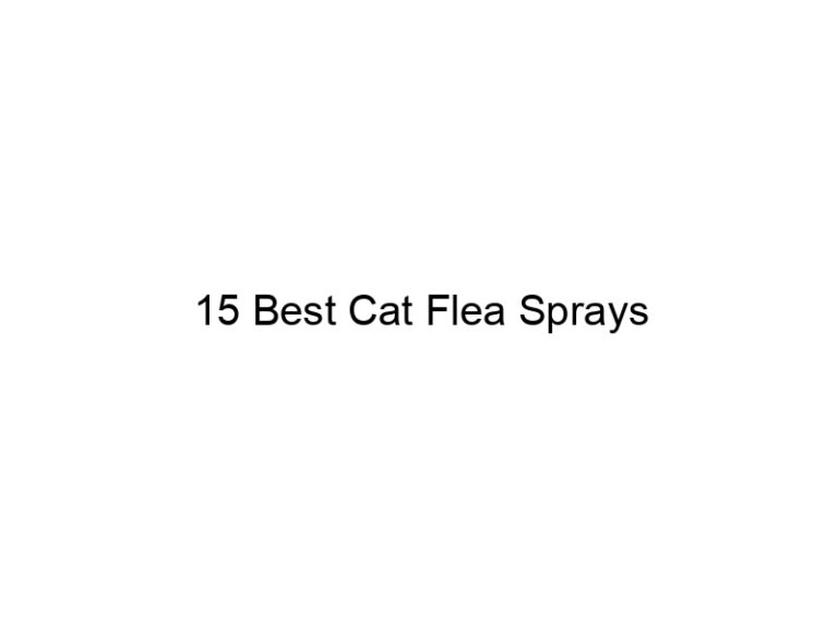 15 best cat flea sprays 22819