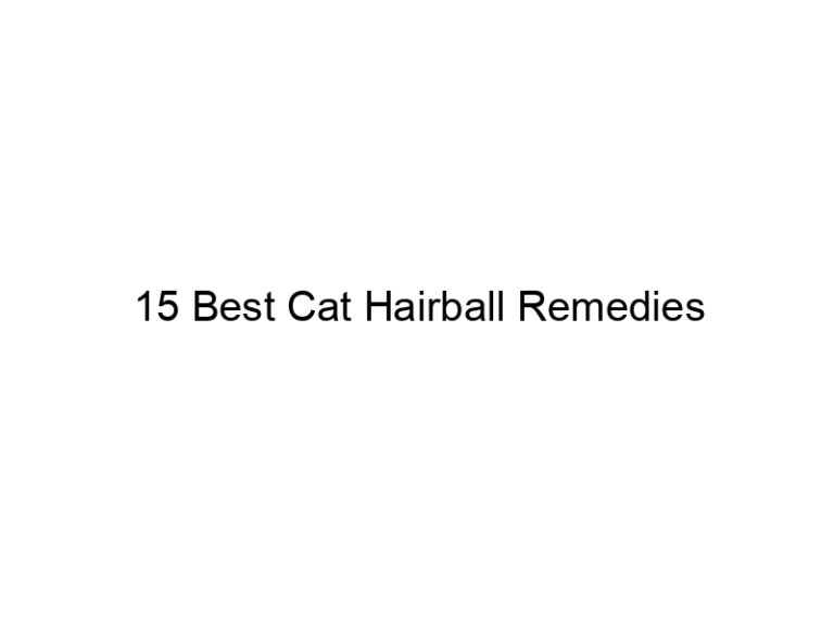 15 best cat hairball remedies 22800