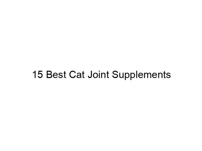 15 best cat joint supplements 22832