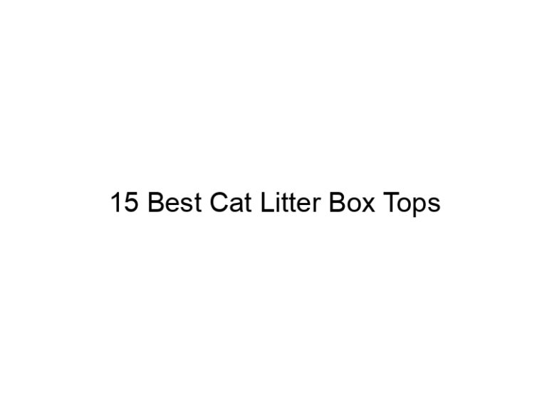 15 best cat litter box tops 22874