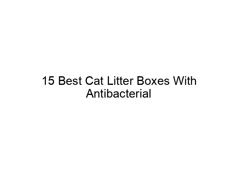 15 Best Cat Litter Boxes With Antibacterial Antifungal Odor Control
