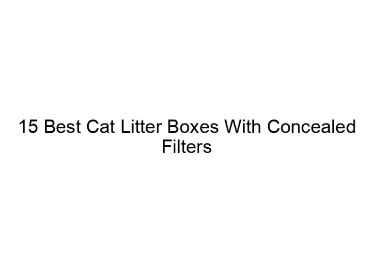15 best cat litter boxes with concealed filters 22543