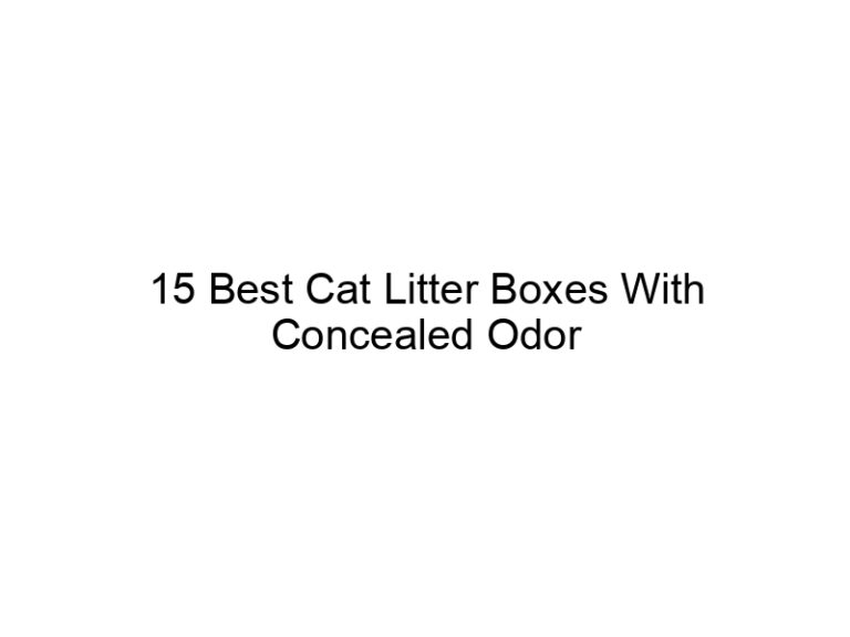 15 best cat litter boxes with concealed odor control filters 22666
