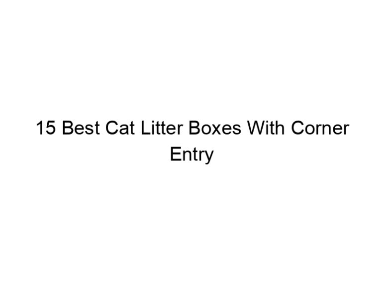 15 best cat litter boxes with corner entry 22443