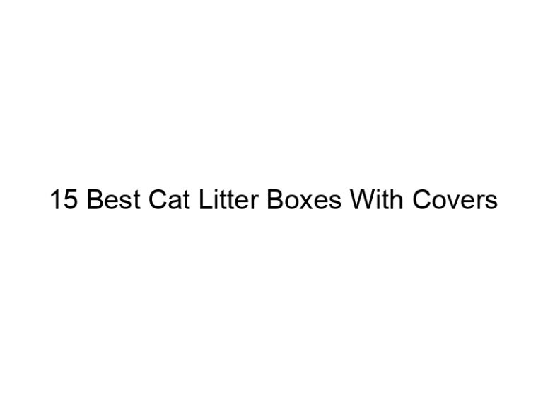 15 best cat litter boxes with covers 22430