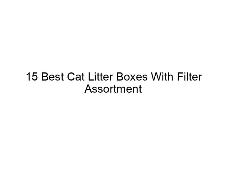 15 best cat litter boxes with filter assortment combos 22580
