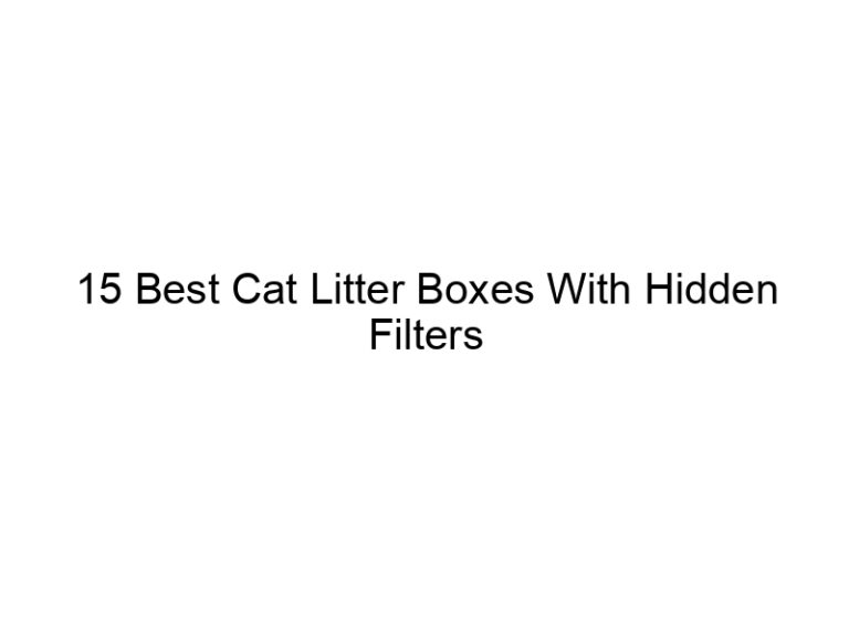 15 best cat litter boxes with hidden filters 22544