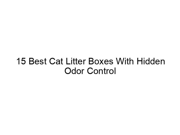 15 best cat litter boxes with hidden odor control filters 22667