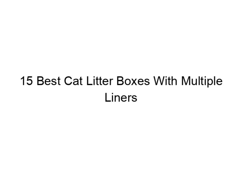 15 best cat litter boxes with multiple liners 22523