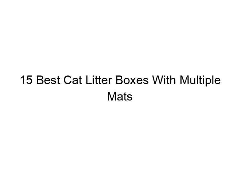 15 best cat litter boxes with multiple mats 22524