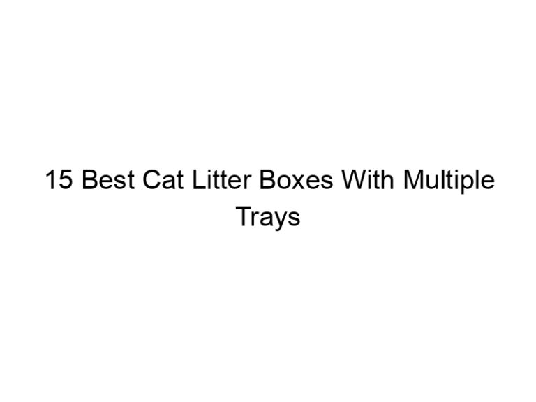 15 best cat litter boxes with multiple trays 22522