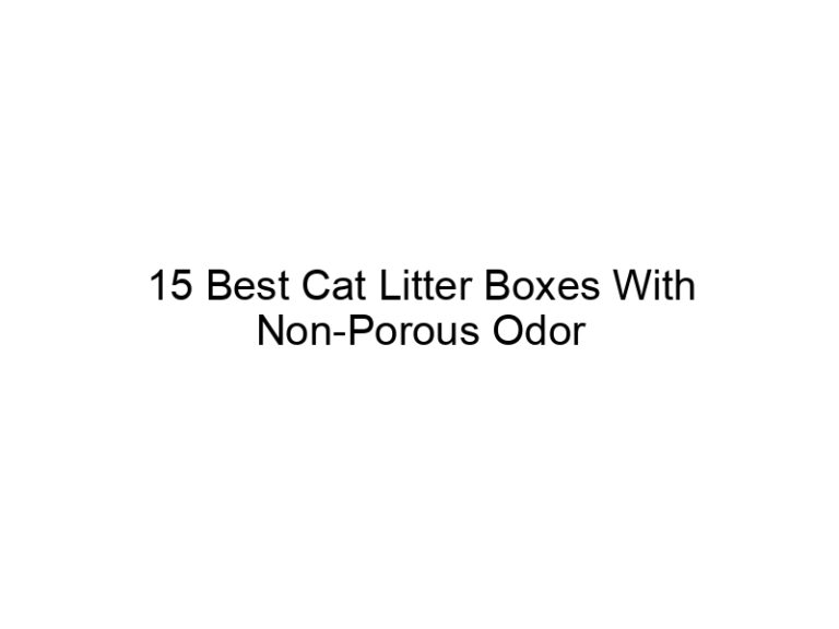 15 best cat litter boxes with non porous odor control filters 22658