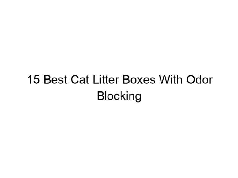 15 best cat litter boxes with odor blocking filters 22609