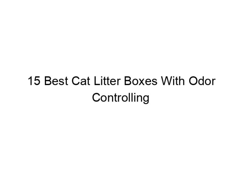 15 best cat litter boxes with odor controlling and masking filters 22630
