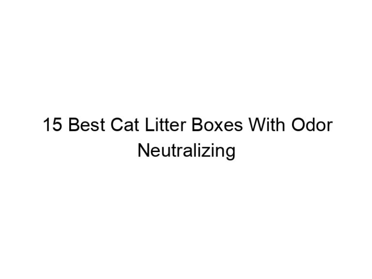 15 best cat litter boxes with odor neutralizing filters 22608