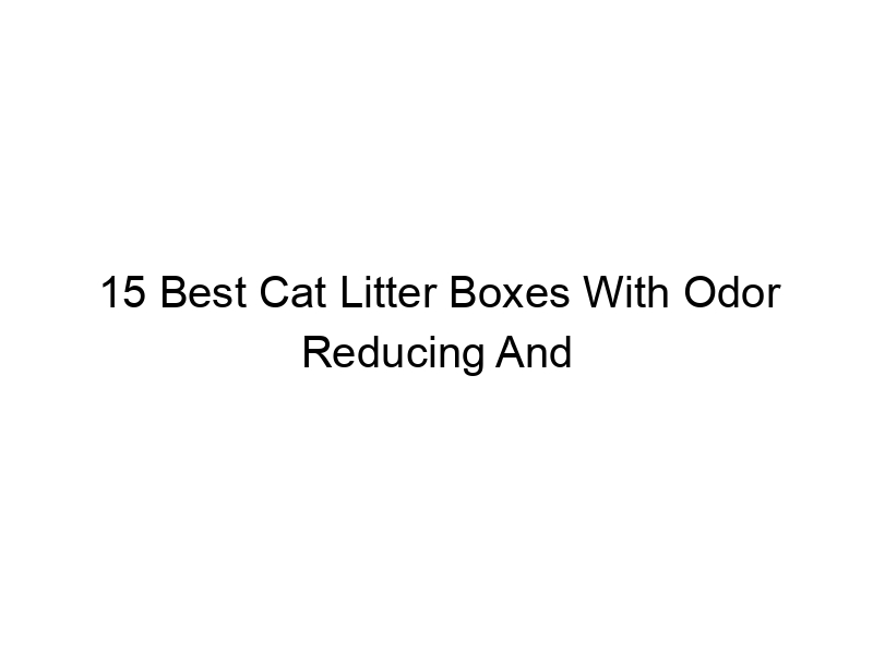 15 Best Cat Litter Boxes With Odor Reducing And Minimizing Filters