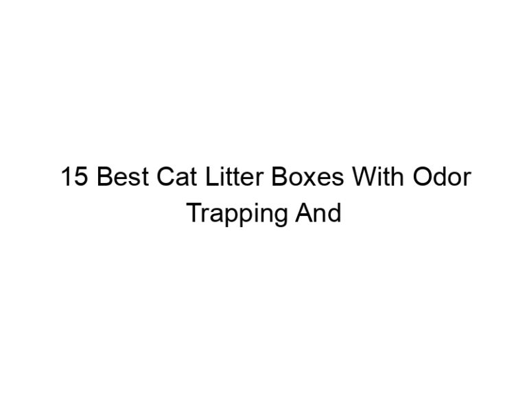 15 best cat litter boxes with odor trapping and absorbing filters 22624