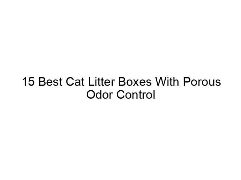 15 best cat litter boxes with porous odor control filters 22657